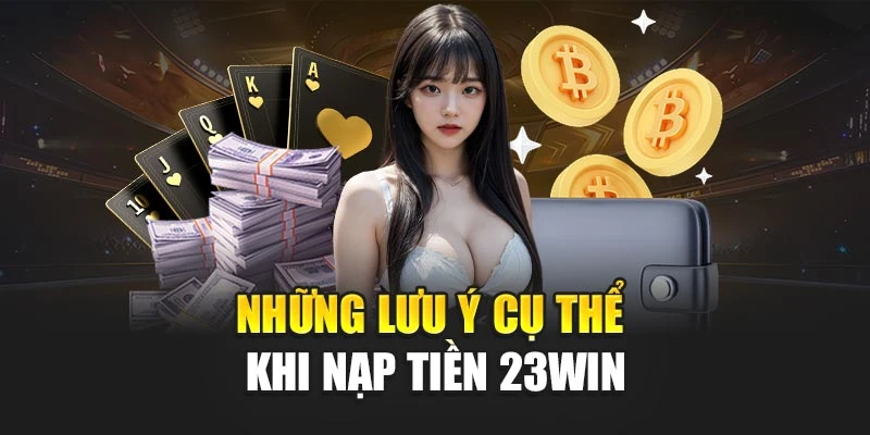 Những lưu ý cụ thể khi nạp tiền 23win